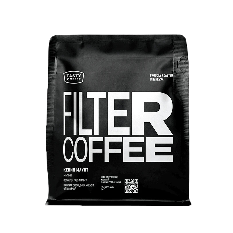 Кофе для фильтра молотый "Кения Маунт", 250 г, Tasty Coffee