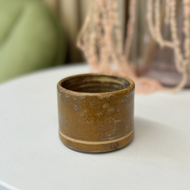 Стакан ручной работы коричневый Fabrica